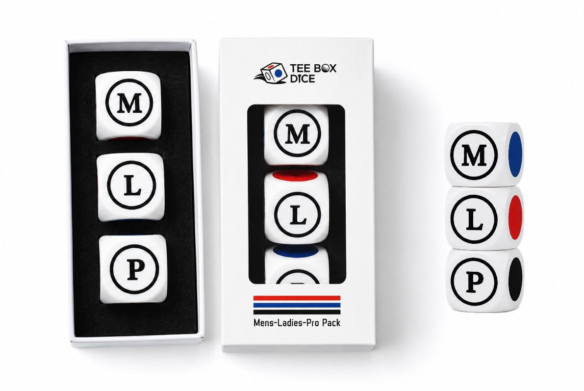 Tee Box Dice 3 Pack Dice Set