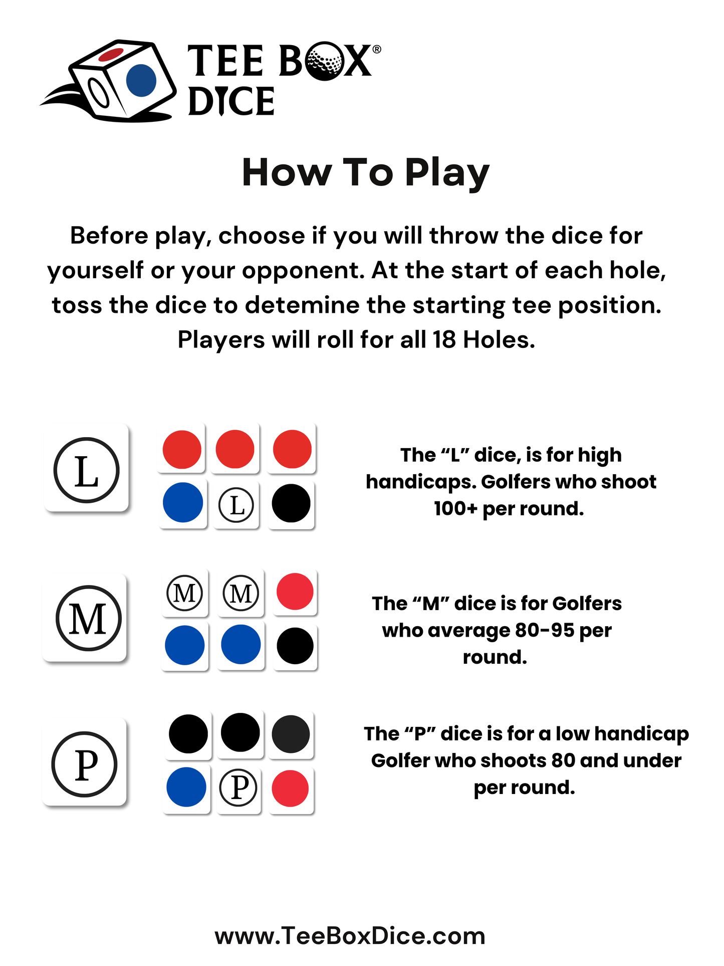 Limited Edition Case 3 Pack Dice Set